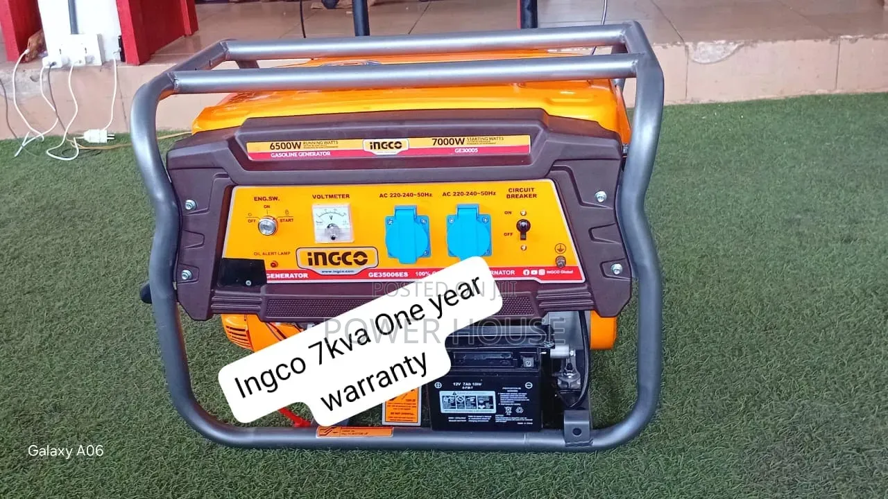 Ingco 7kva Generator – Built for Long-Lasting Performance 7kva