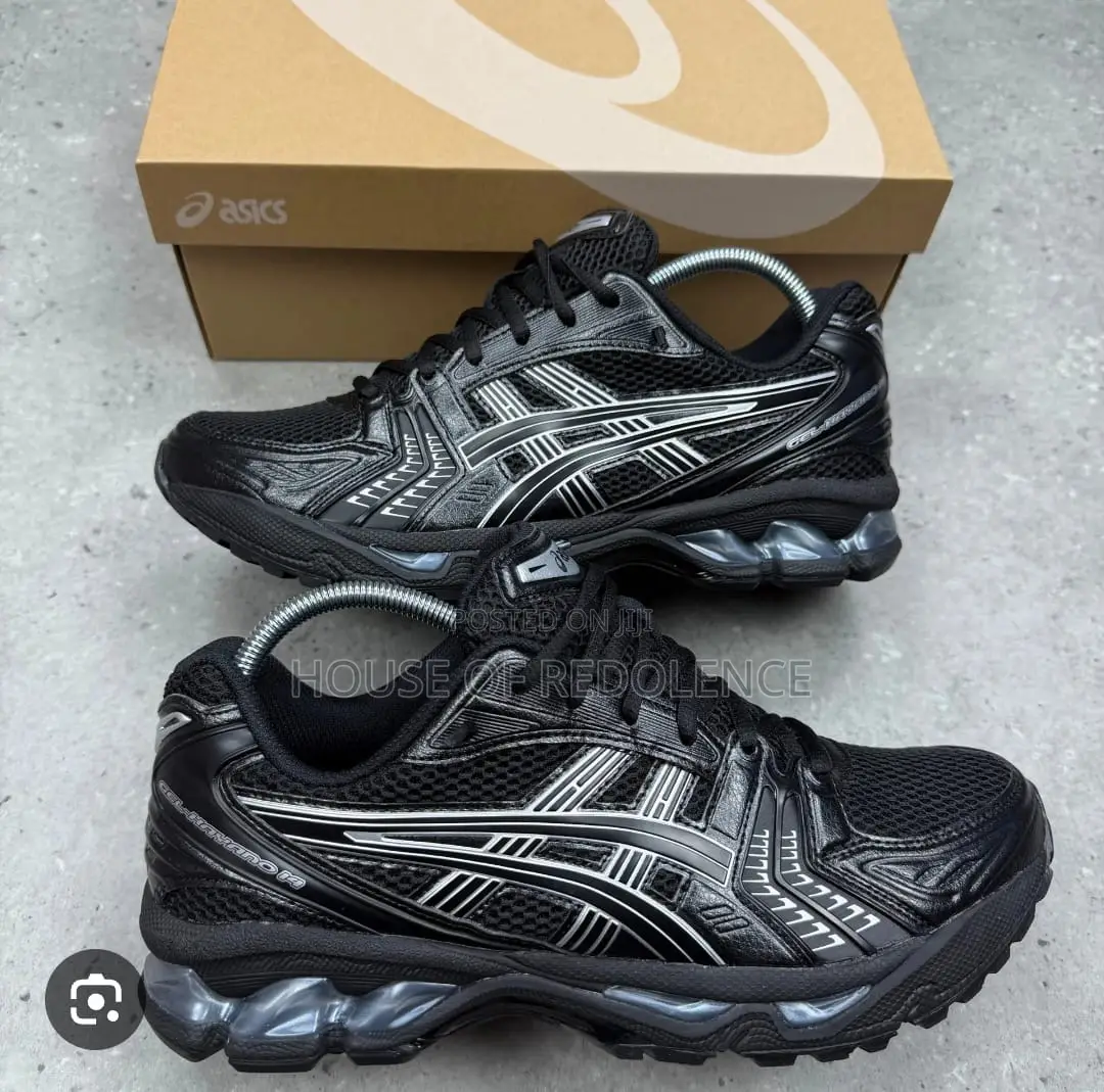 Asics Gel-Kayano 14 Black Pure Silver Sneakers