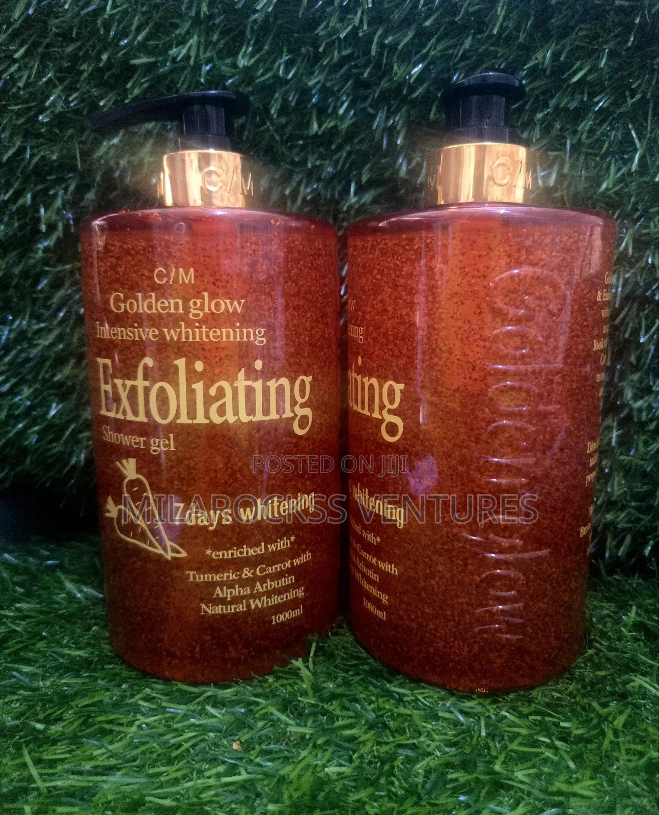 Golden Glow Intensive Whitening Exfoliating Shower Gel. 1000ml.