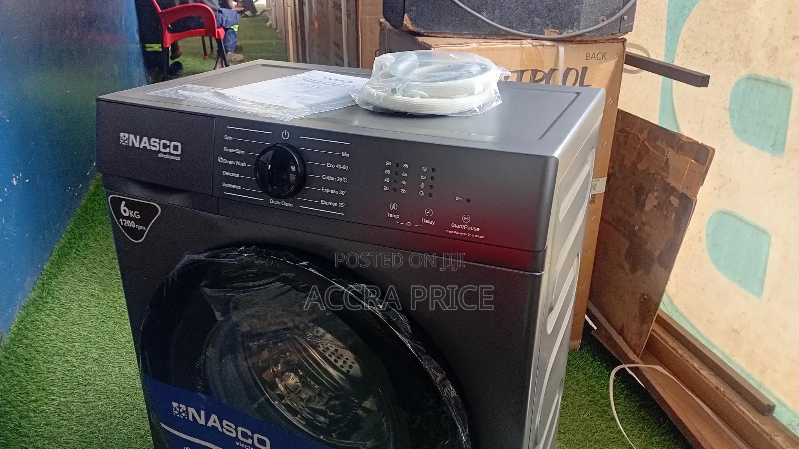 Nasco 6kg Front Load Washer With Steam Drum Clean