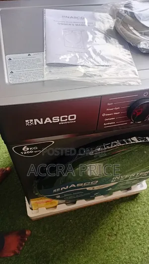 Nasco 6kg Front Load Washer With Steam Drum Clean