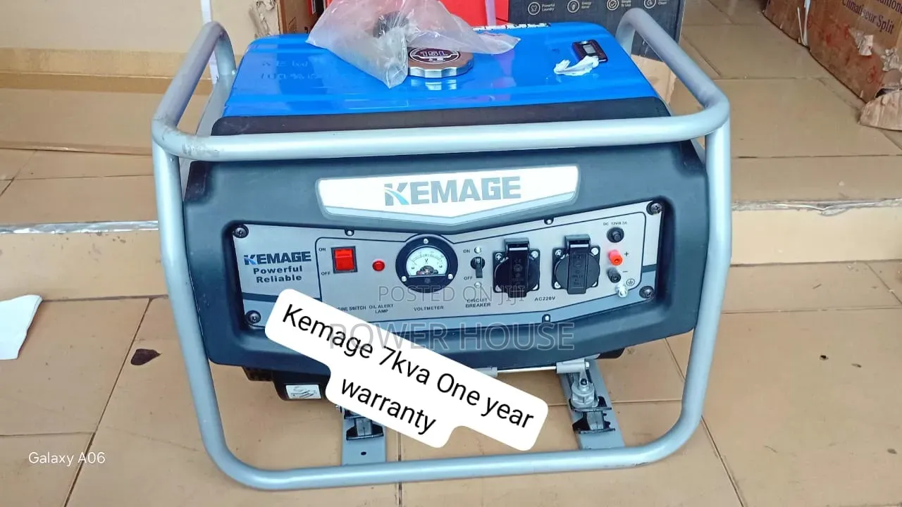 Heavy-Duty Kemage 7kva Petrol Generator Available 7kva