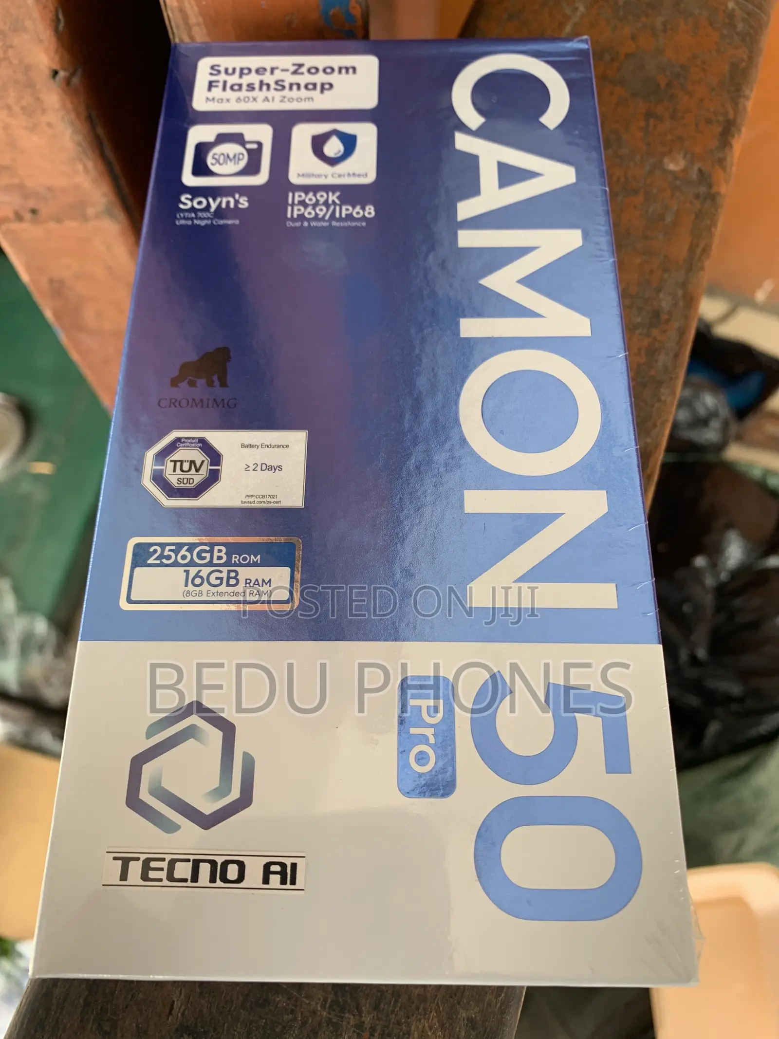 New Tecno Camon 50 Pro 256 GB Blue