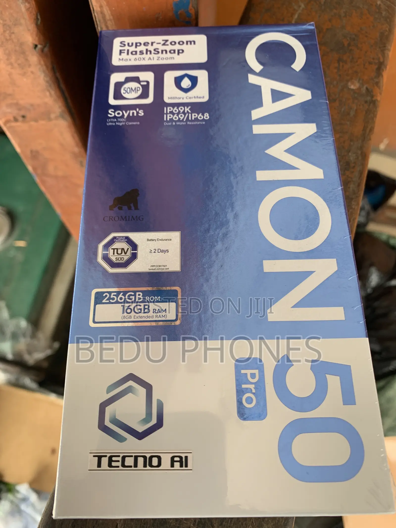 New Tecno Camon 50 Pro 256 GB Blue