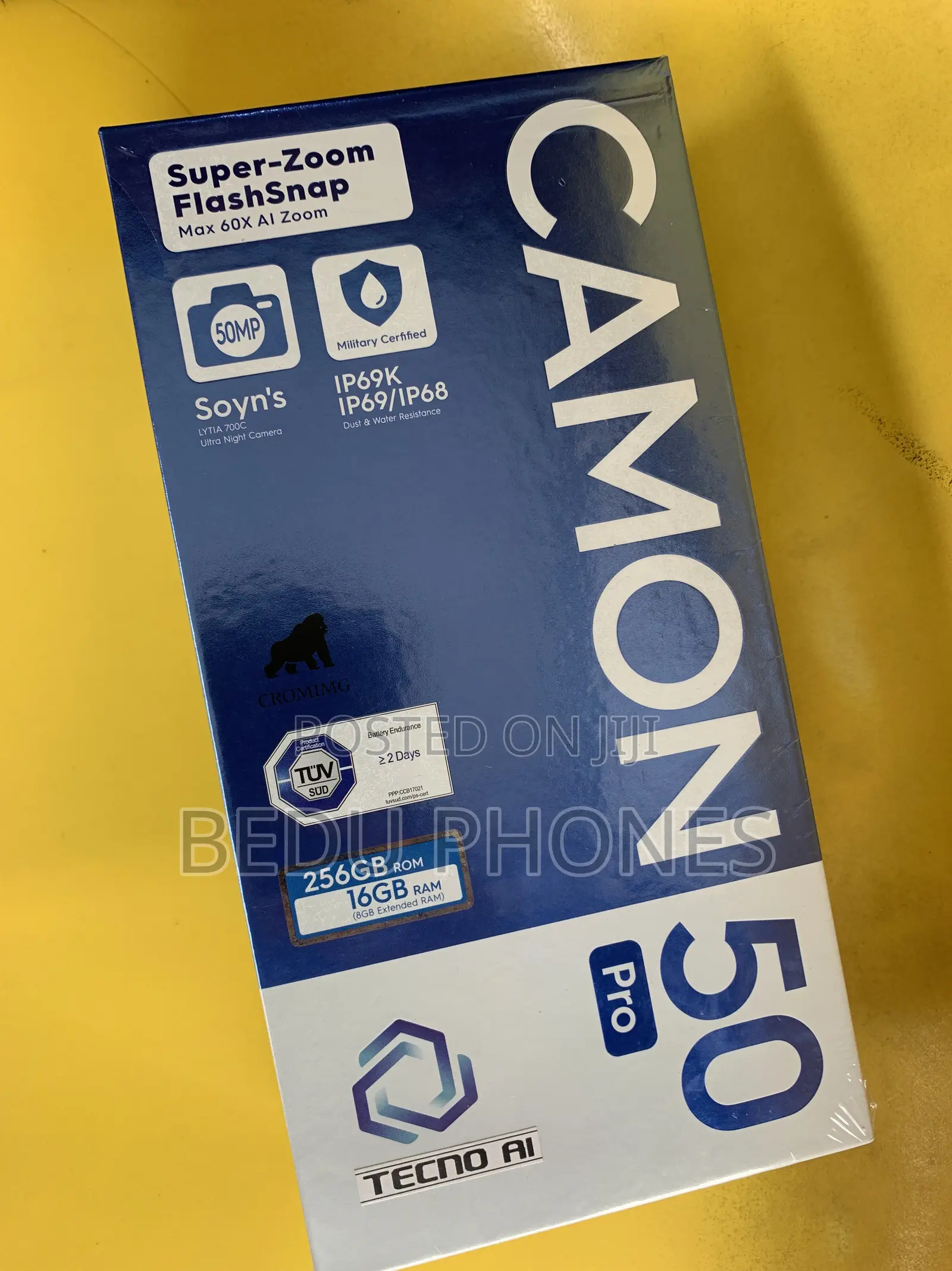 New Tecno Camon 50 Pro 256 GB Gray