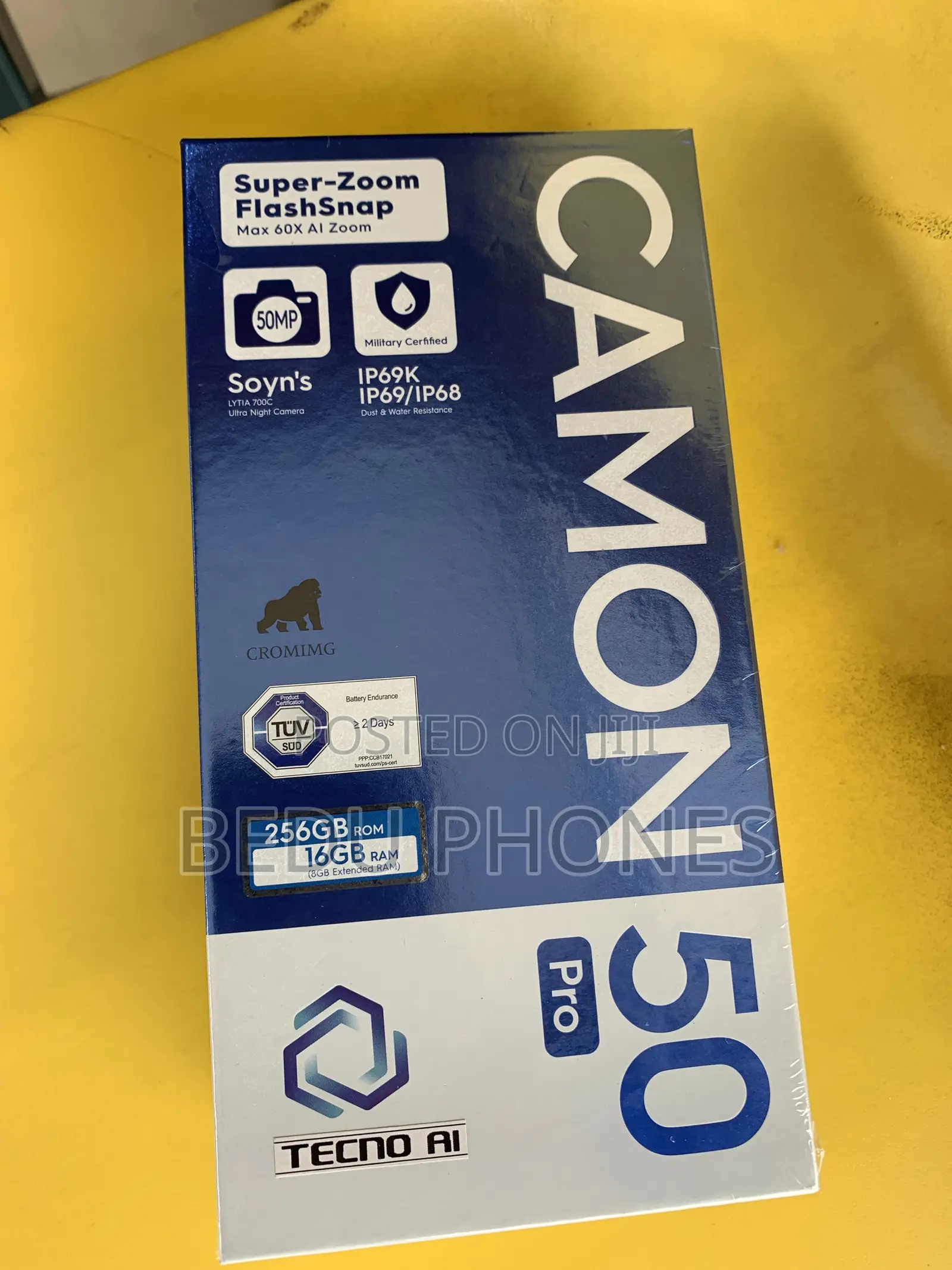 New Tecno Camon 50 Pro 256 GB Black