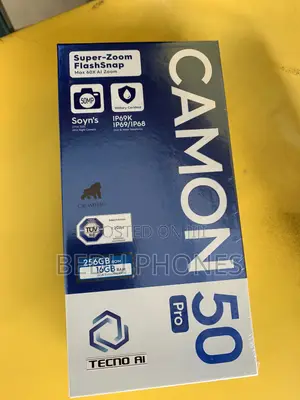 New Tecno Camon 50 Pro 256 GB Black