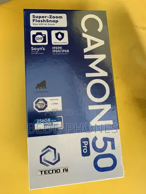 New Tecno Camon 50 Pro 256 GB Black