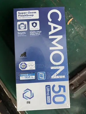 New Tecno Camon 50 Ultra 512 GB Black