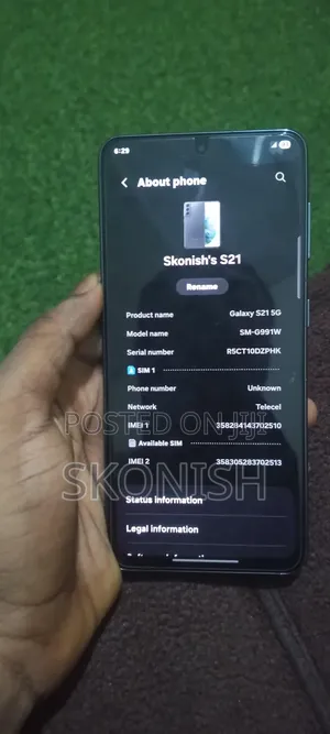 Samsung Galaxy S21 5G 128 GB Silver