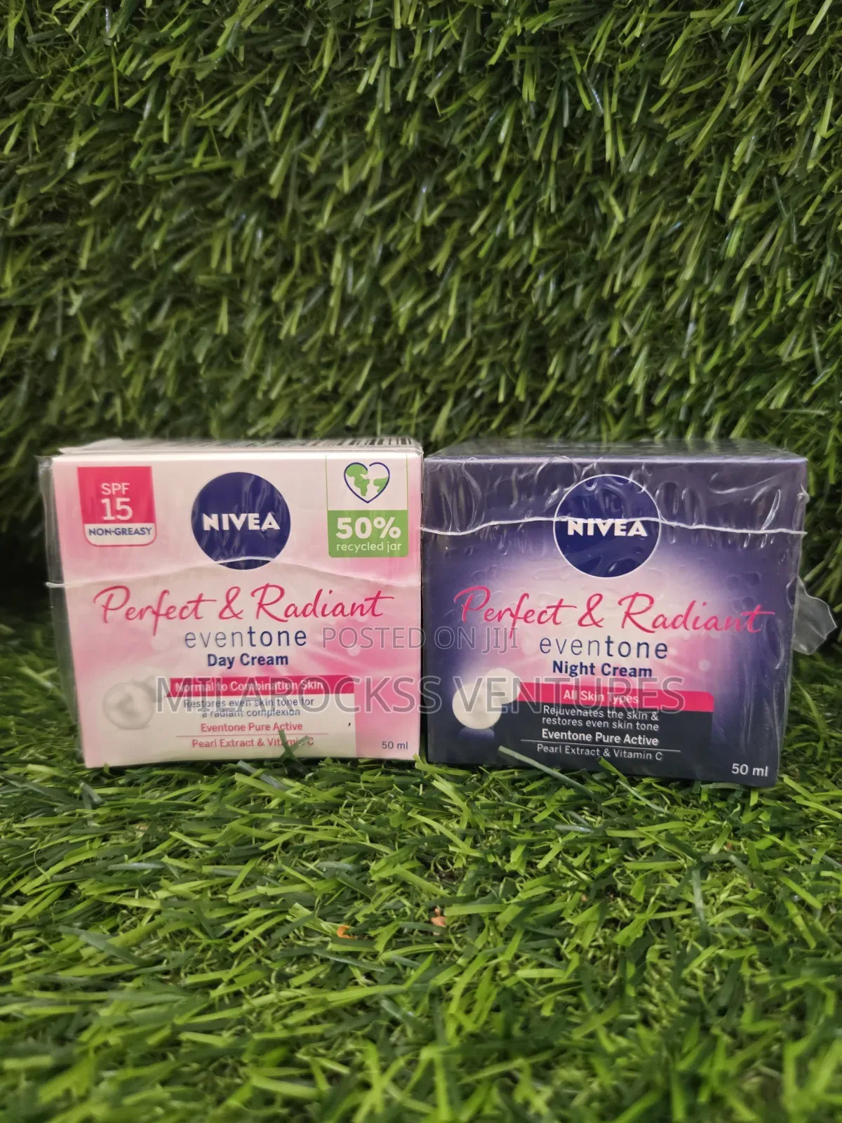 Nivea Perfect Radiant Day and Night Cream.