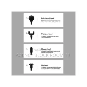 Handheld Fascia Massage Gun Muscle Relaxation With 4 Heads