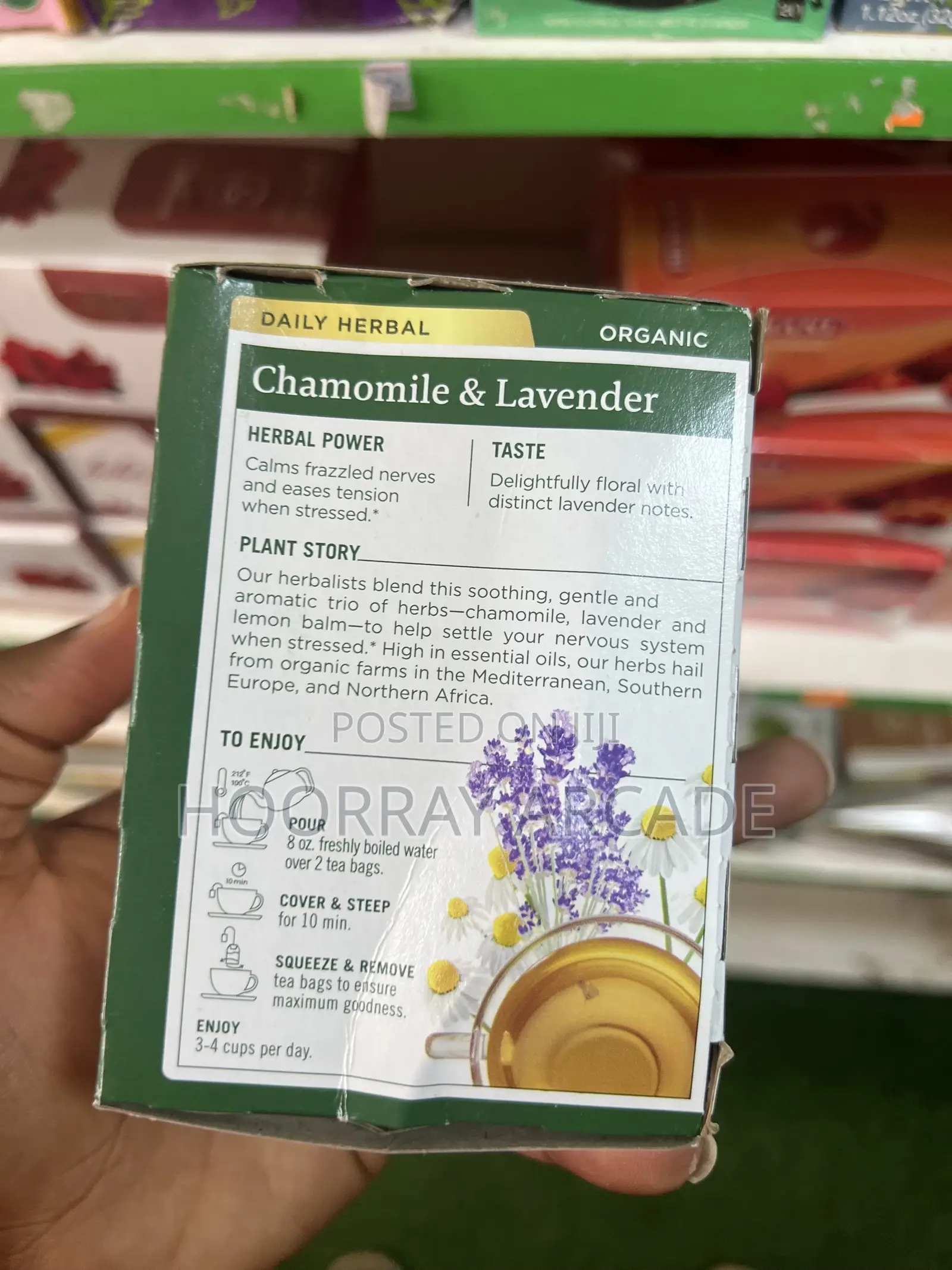 Organic Chamomile Lavender Tea, 24g Delivery Only