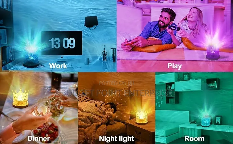 Desk Lamp 16 Colors Ambience for Bedroom, Office, Hall and Decoration