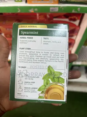 Organic Spearmint Tea, 24g Delivery Only