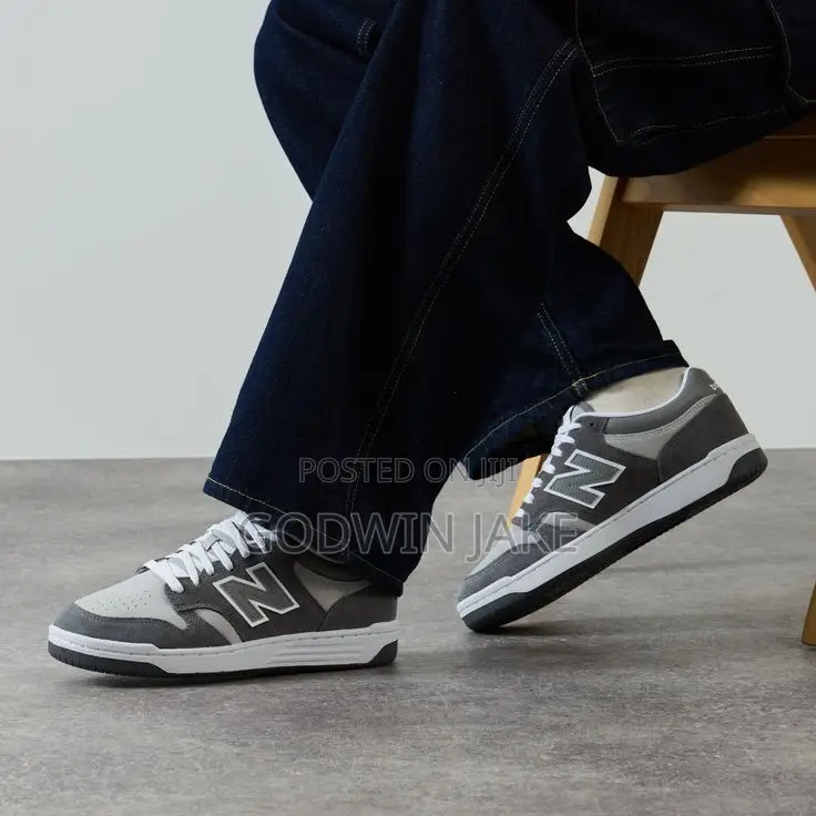 New Balance 480 Grey/White – Classic Low-Top Lifestyle Sneakers