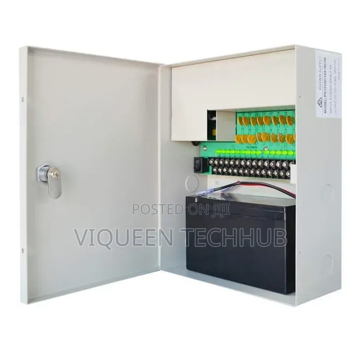 CCTV Power Supply 12v30a + Battery