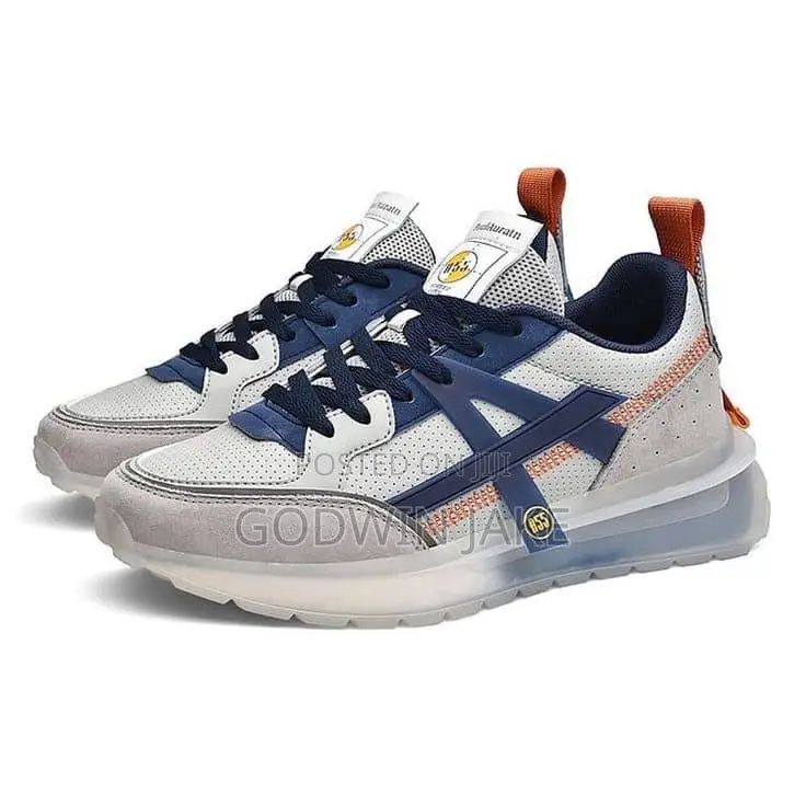 Adidas A55 Premium Casual Lifestyle Sneakers – White/Blue