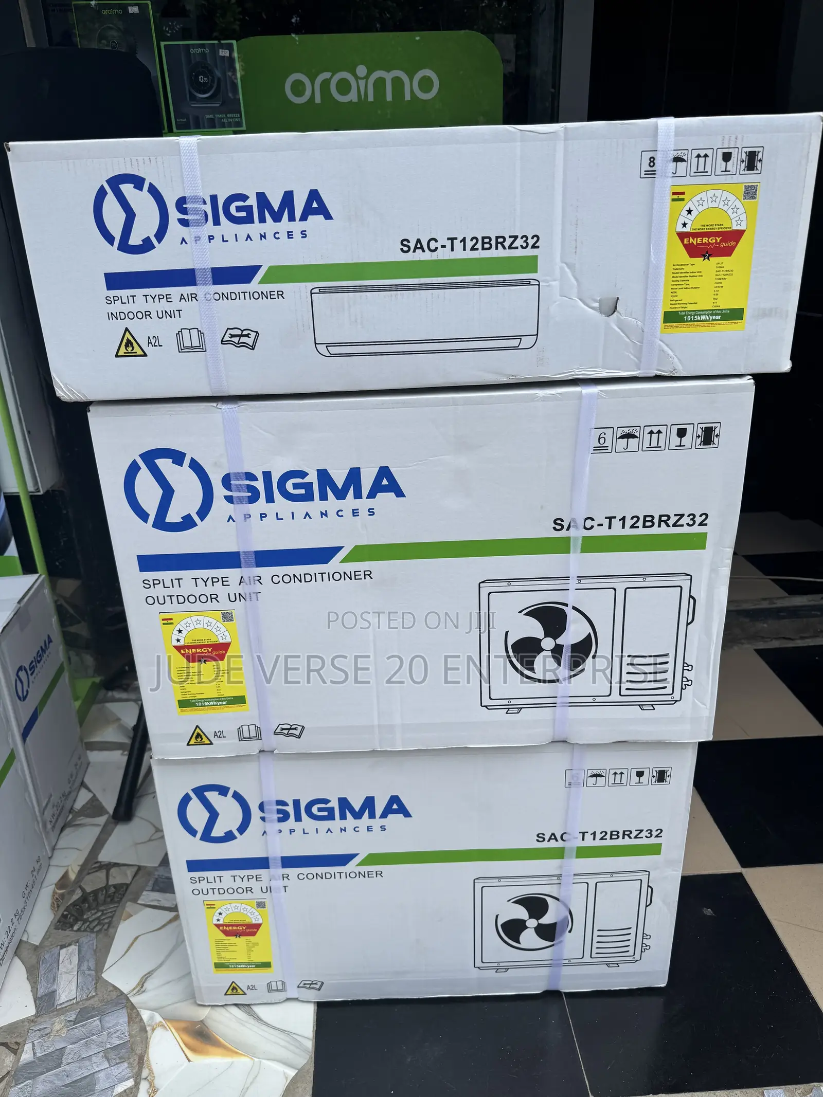 Sigma Split Type Air Conditioner 1.5hp With R32 Gas