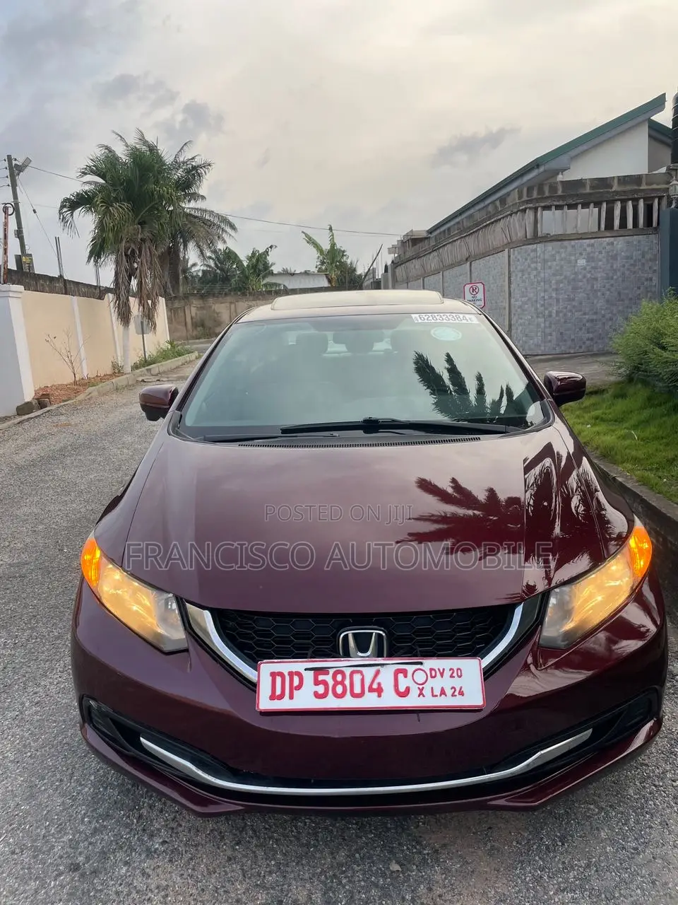 Honda Civic EX 4dr Sedan (1.8L 4cyl CVT) 2015 Burgundy