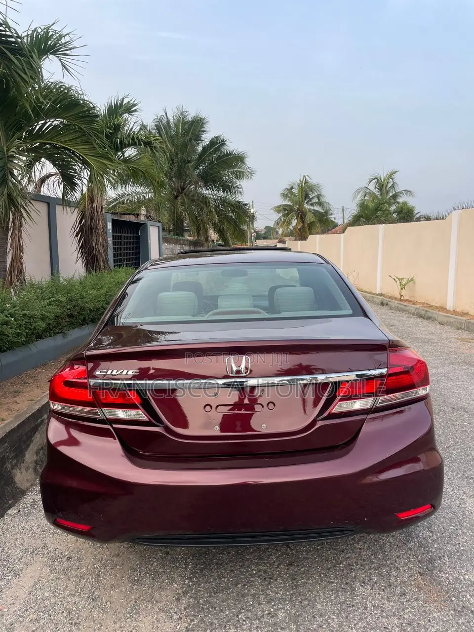Honda Civic EX 4dr Sedan (1.8L 4cyl CVT) 2015 Burgundy