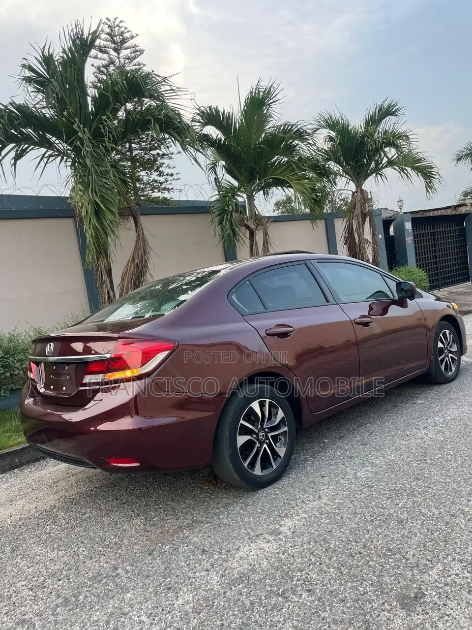 Honda Civic EX 4dr Sedan (1.8L 4cyl CVT) 2015 Burgundy