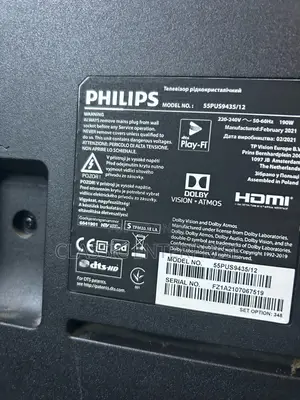 Philips 55 Inches 2020/21 Model Digital Satellite Uhd Premium Tv