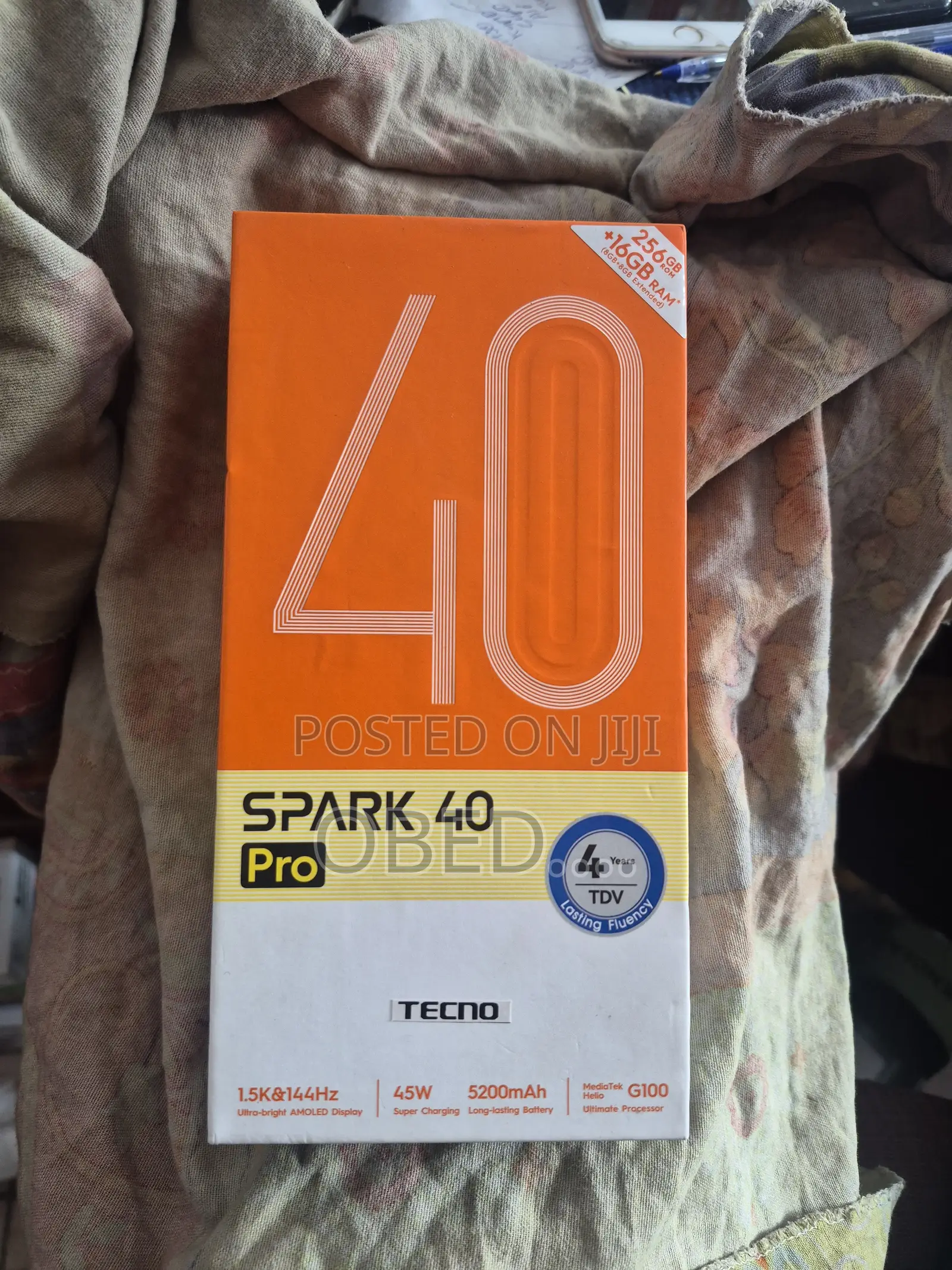 New Tecno Spark 40 Pro 256 GB Black