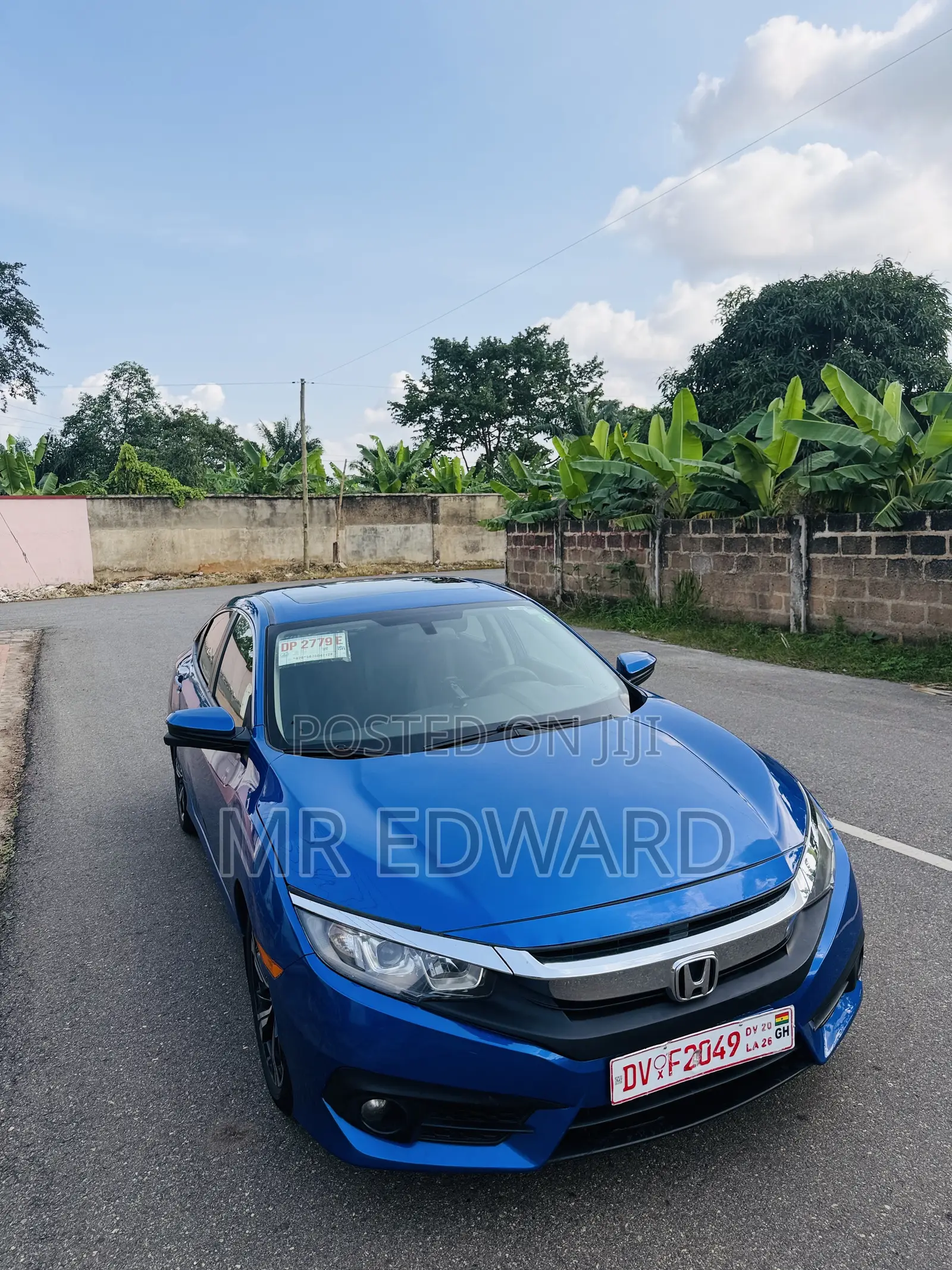 Honda Civic EX 4dr Sedan (2.0L 4cyl) 2017 Blue
