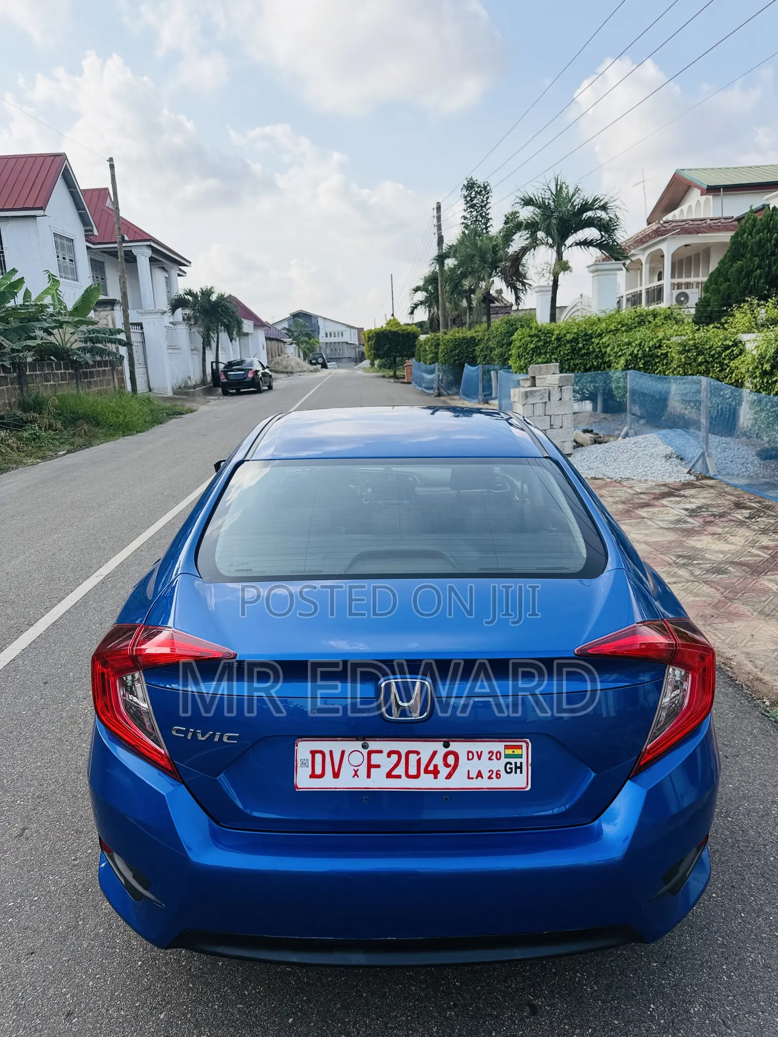 Honda Civic EX 4dr Sedan (2.0L 4cyl) 2017 Blue