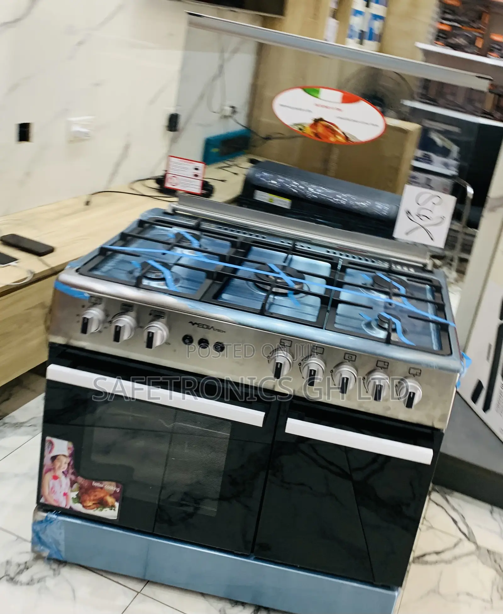 Fabulous Mediatech 5 Gas Burner With Oven, Grill, and Auto Rotisserie