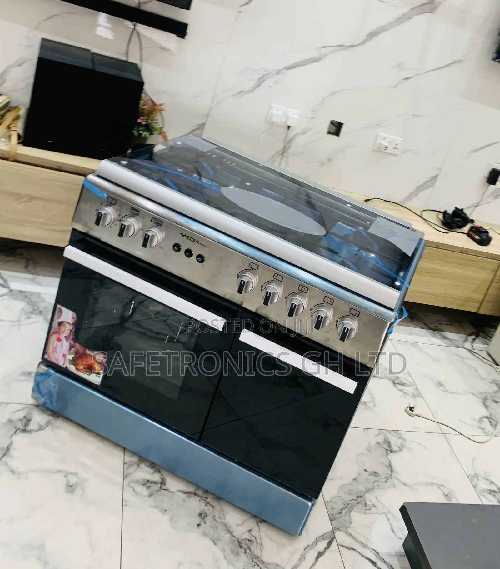 Available Mediatech 5 Gas Burner With Oven, Grill, and Auto Rotisserie