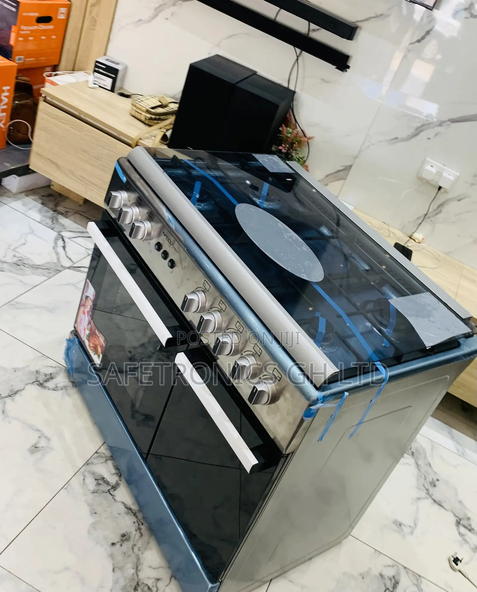 Available Mediatech 5 Gas Burner With Oven, Grill, and Auto Rotisserie