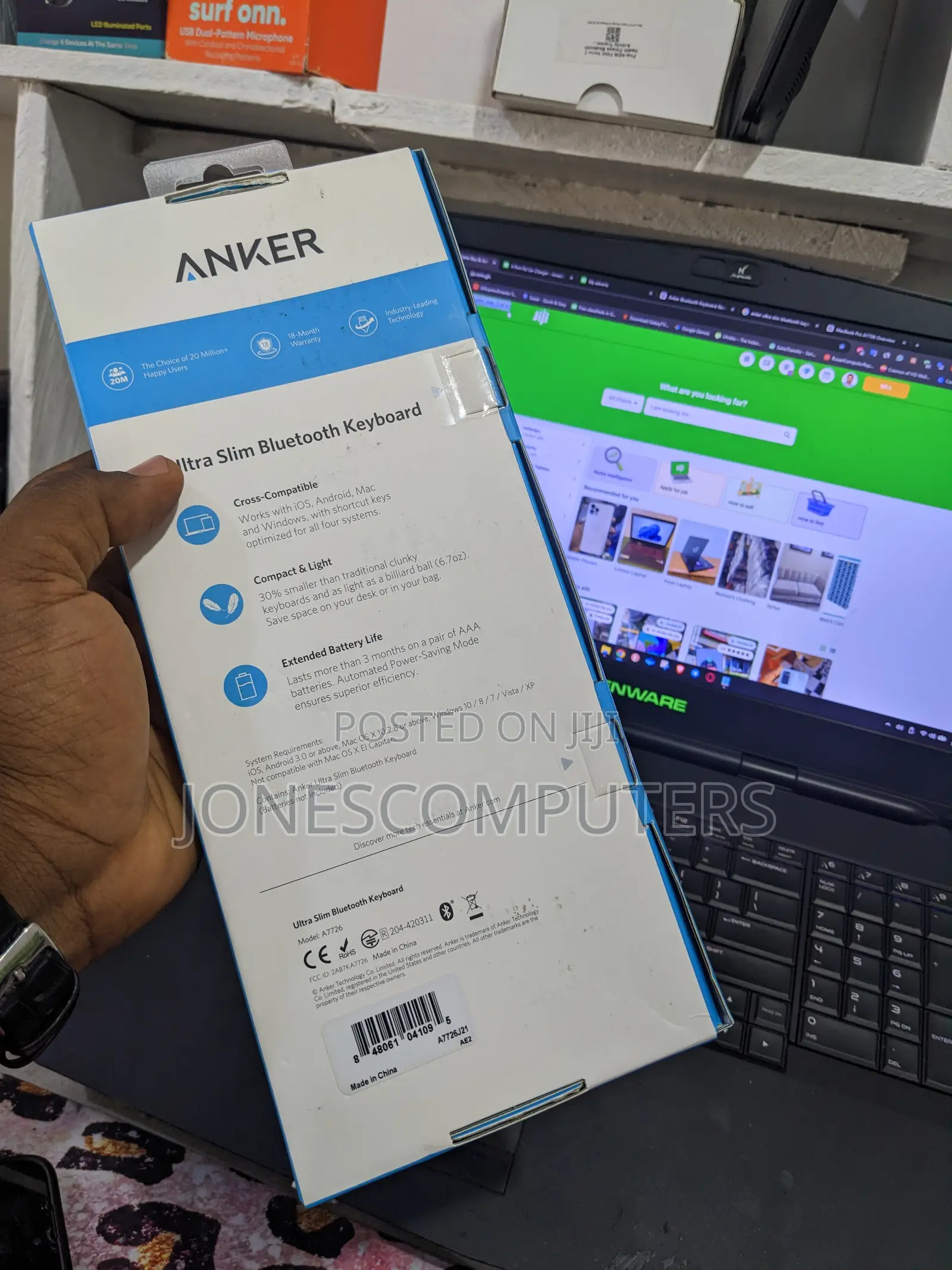 Anker Ultra Slim Bluetooth Keyboard (A7726)