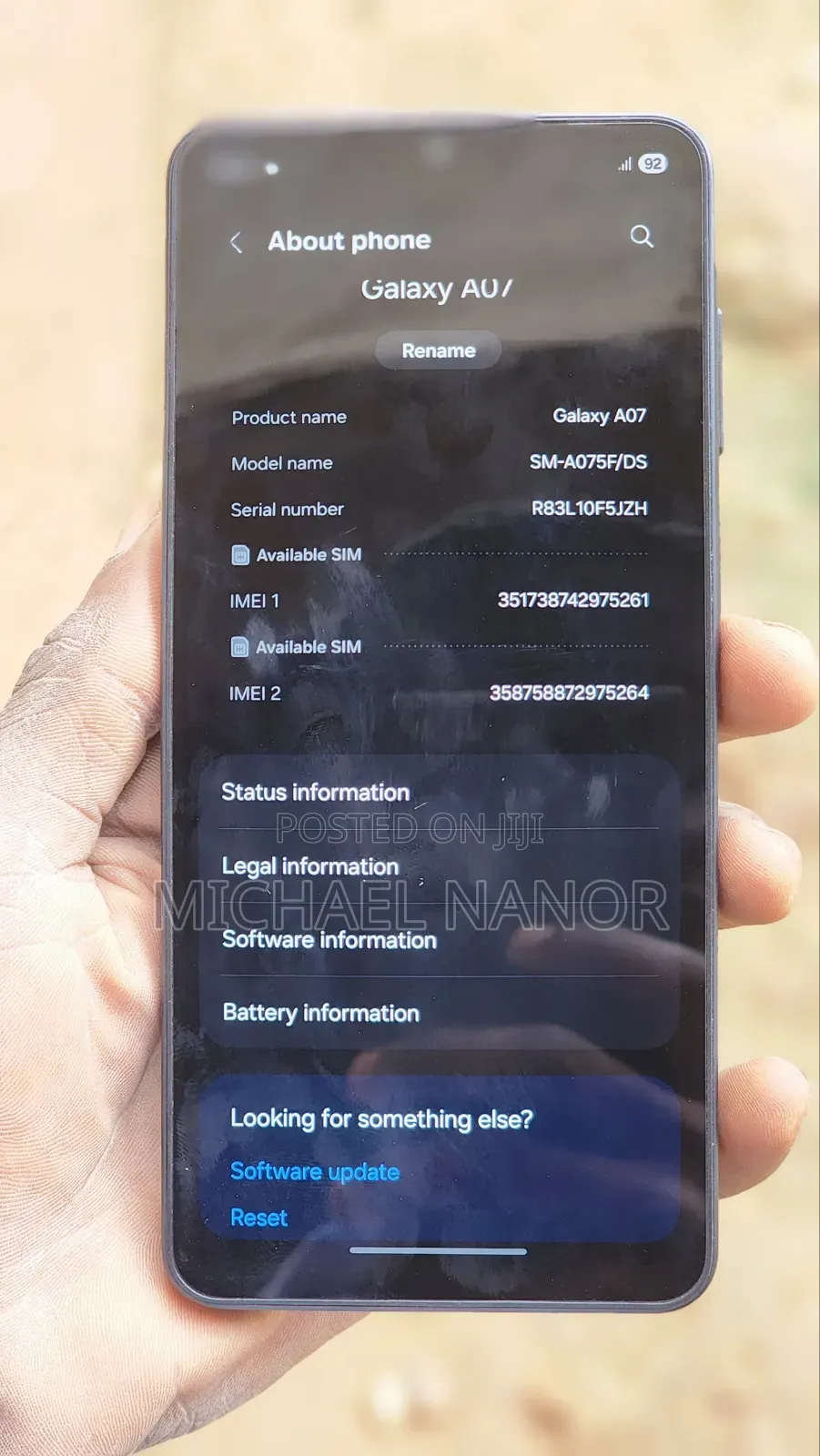 Samsung Galaxy A07 128 GB Gray