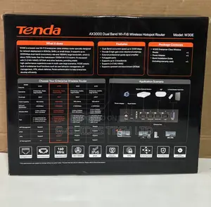 Tenda W30e Ax3000 Dual Band Wi-Fi 6 Wireless Hotspot Router