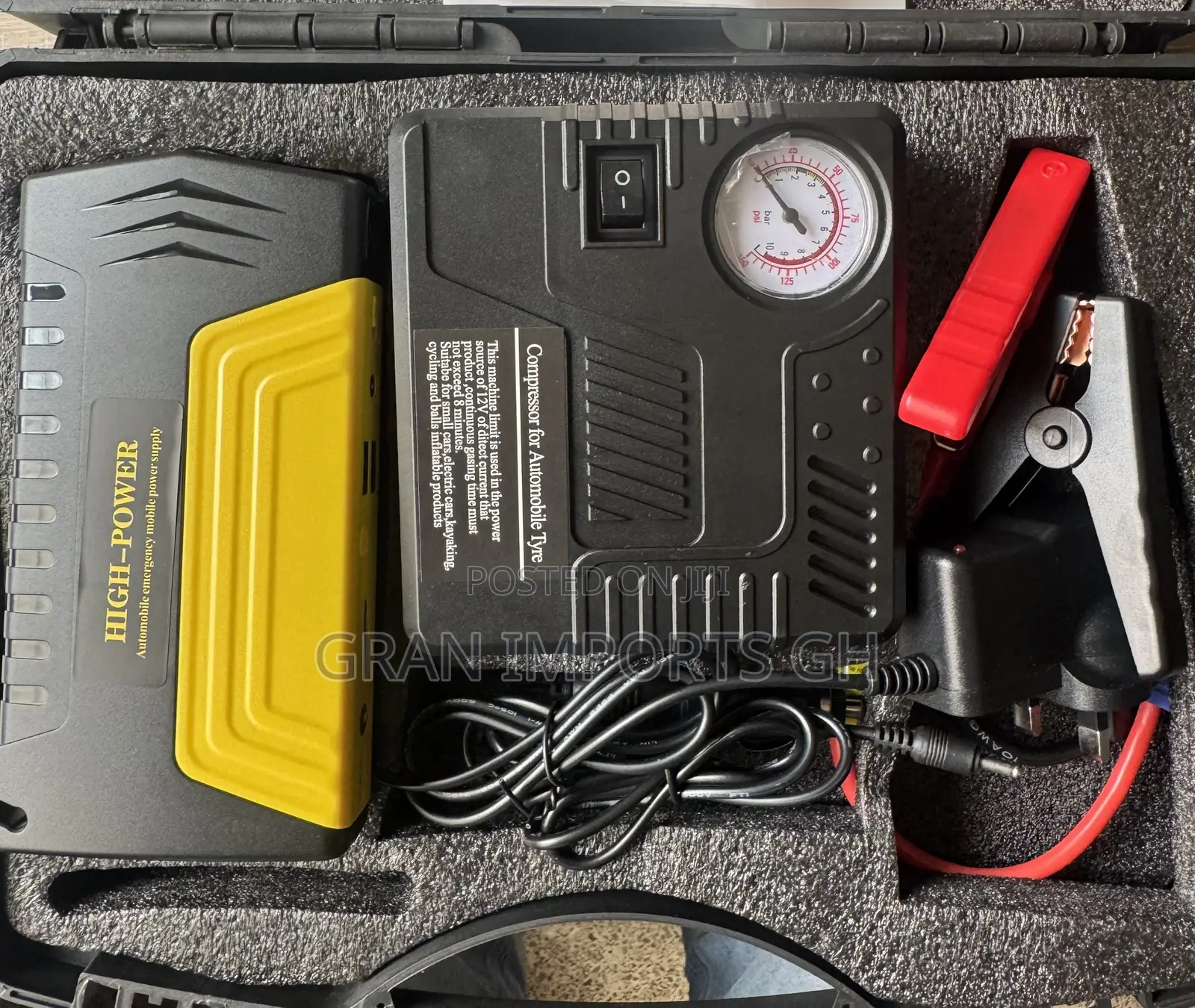 Car Jumpstart With Tire Inflator