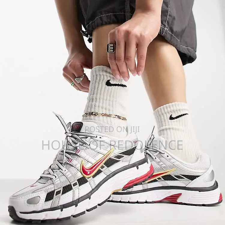 Nike P-6000 Metallic Platinum Sneakers