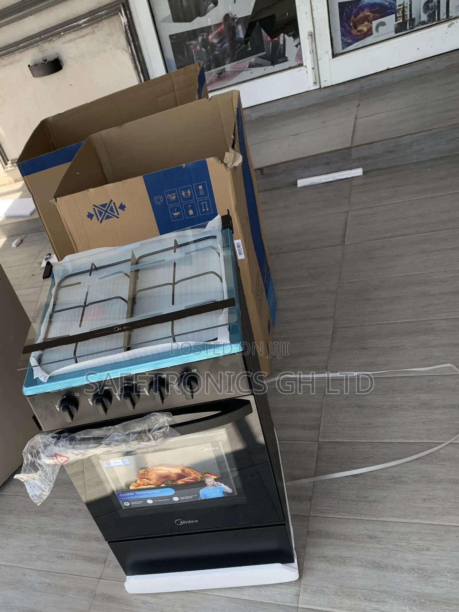 Ultra Good Midea 4 Gas Burner 60×60cm With Oven and Grill