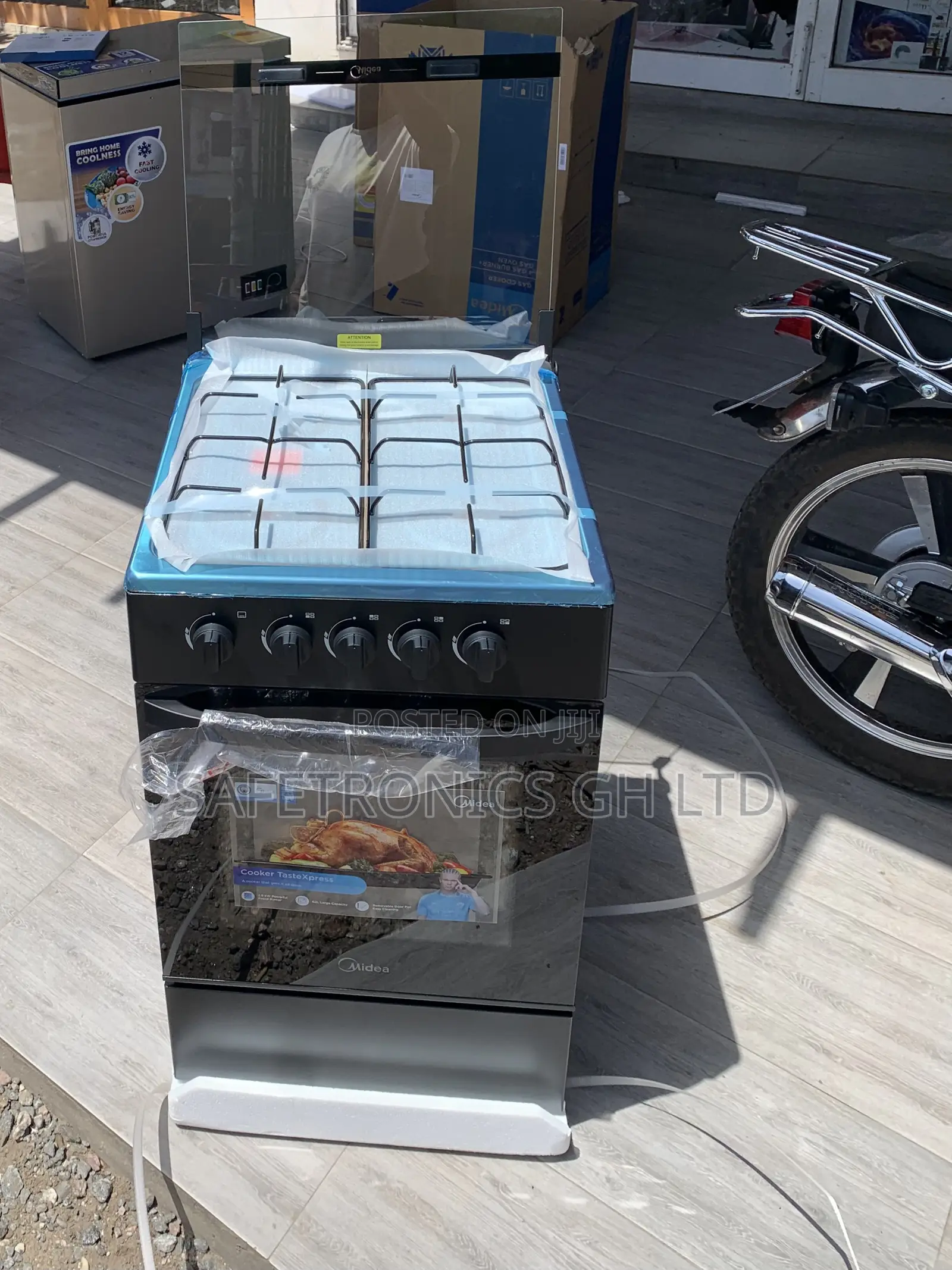 Exclusive New Midea 4 Gas Burner 60×60cm With Oven and Grill
