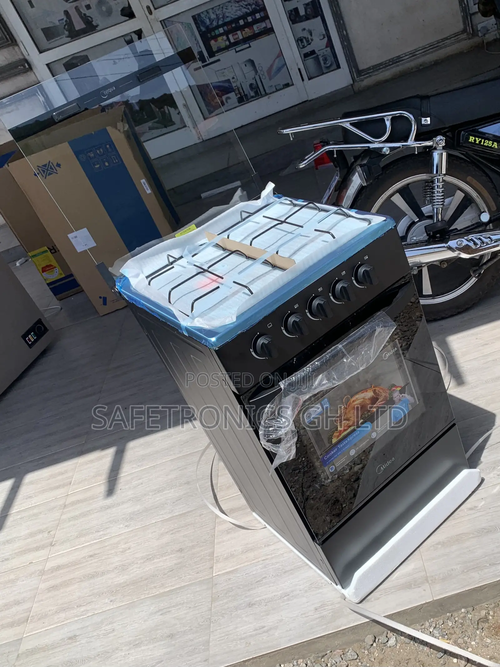 Exclusive New Midea 4 Gas Burner 60×60cm With Oven and Grill