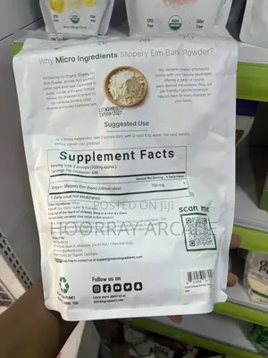 Organic Slippery Elm Bark Powder - 454g ❗Delivery Only❗