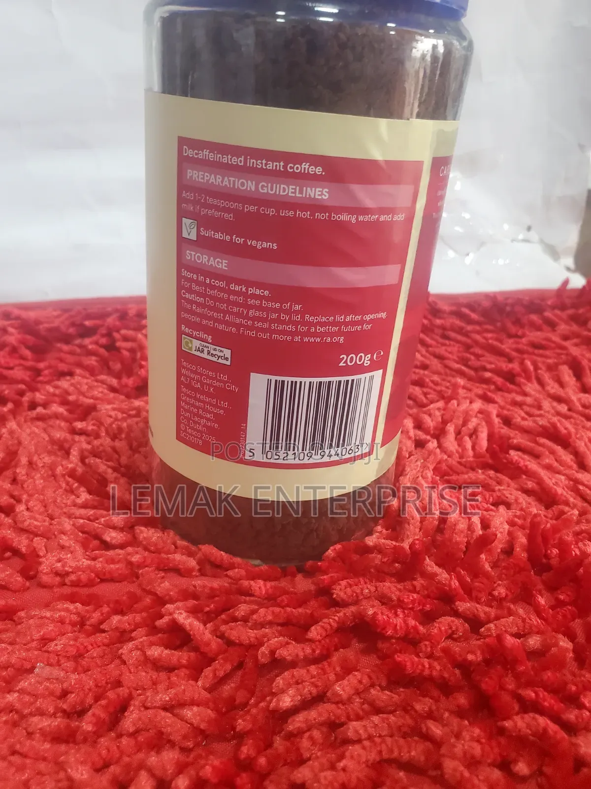 Tesco Decaff Classic Instant Coffee