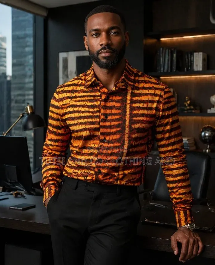 Ready to Wear Male African Print Shirts