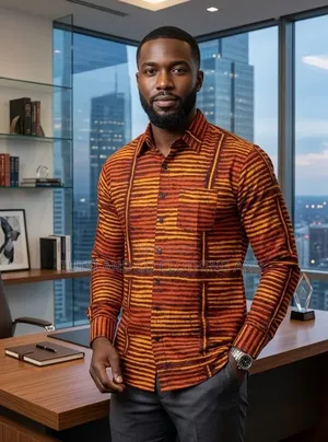 Ready to Wear Male African Print Shirts