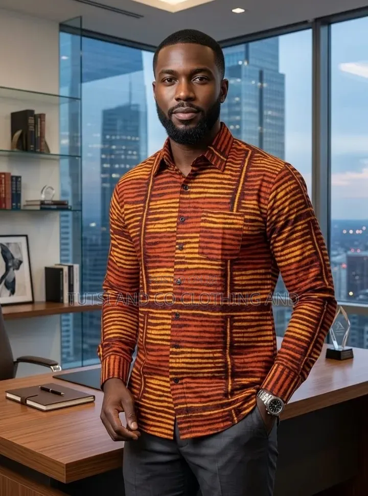 Ready to Wear Male African Print Shirts