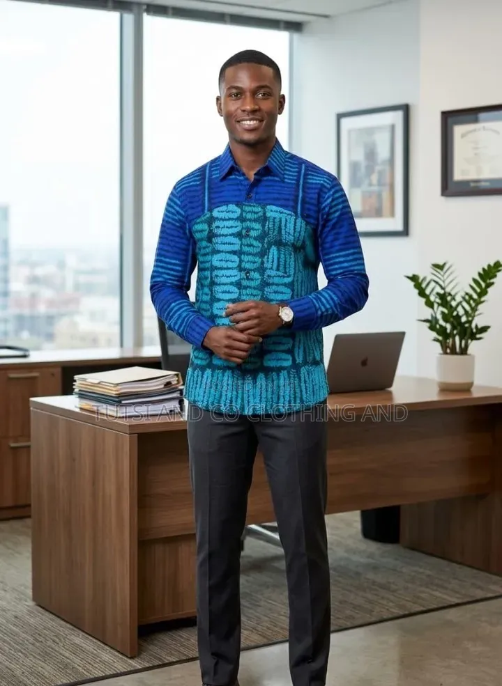 Ready to Wear Male African Print Shirts