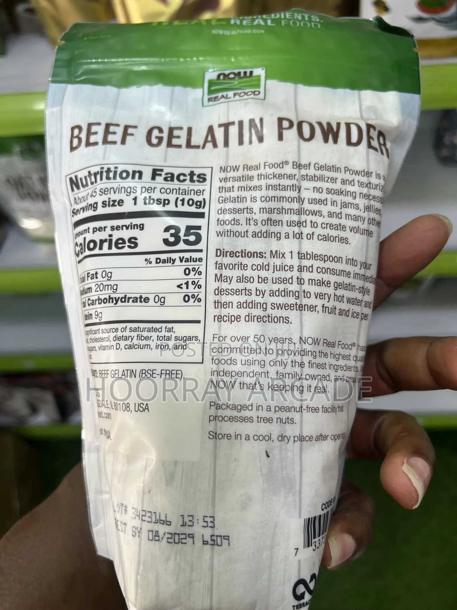 Beef Gelatin Powder - 454g ❗Delivery Only❗