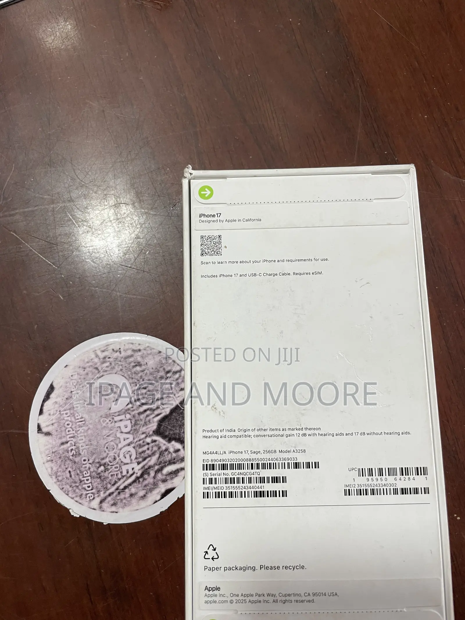 New Apple iPhone 17 256 GB