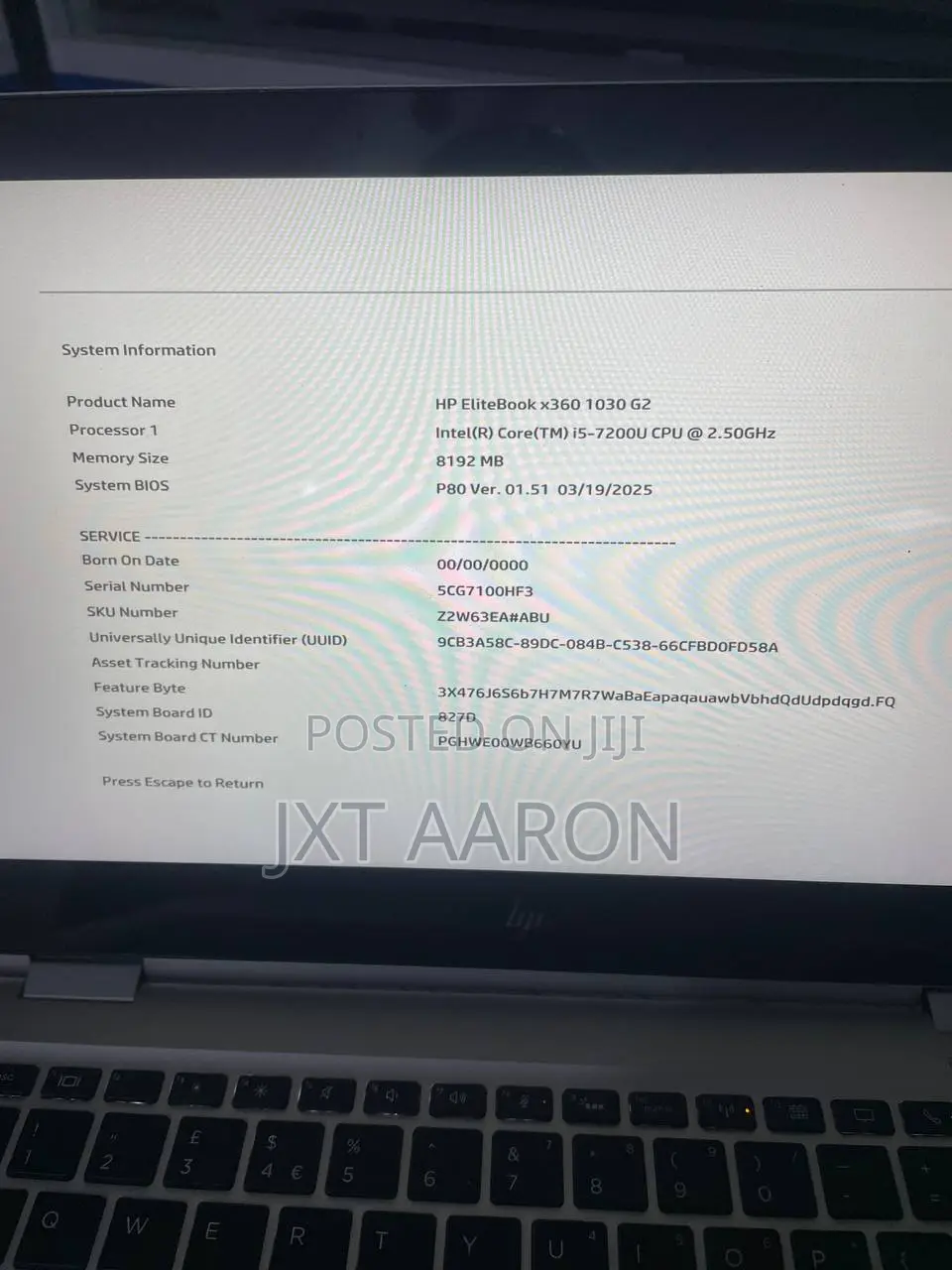Laptop HP EliteBook x360 1030 G2 8GB Intel Core i5 SSD 256GB